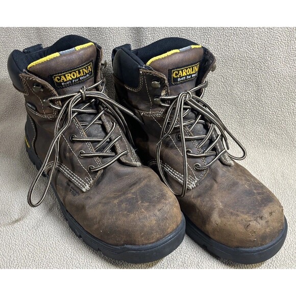 Carolina Waterproof Composite Toe Work Boots CA3536 Men's Brown Size 10.5‎ D - Picture 2 of 16